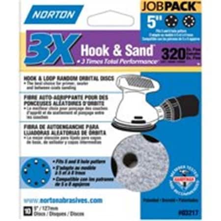 Norton Co Norton 3217 Hook And Loop Sand Disc 320 3308285